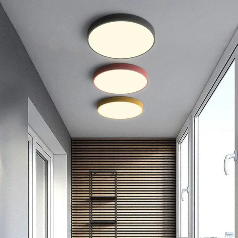 Moderne Minimalistische Ronde LED Plafondlamp 1-Licht