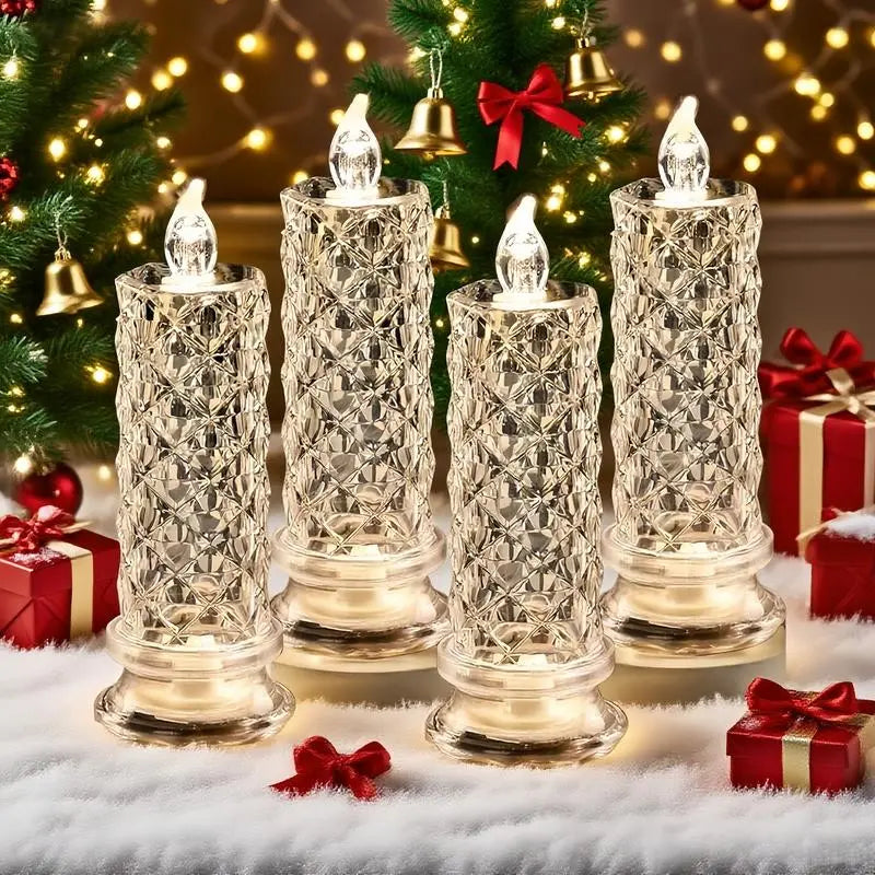 1+1 GRATIS | GlowLume™ | LED Kristallen Kaarsen — Sprankelende & romantische tafelverlichting