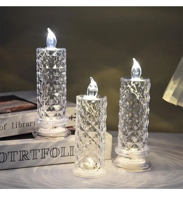1+1 GRATIS | GlowLume™ | LED Kristallen Kaarsen — Sprankelende & romantische tafelverlichting
