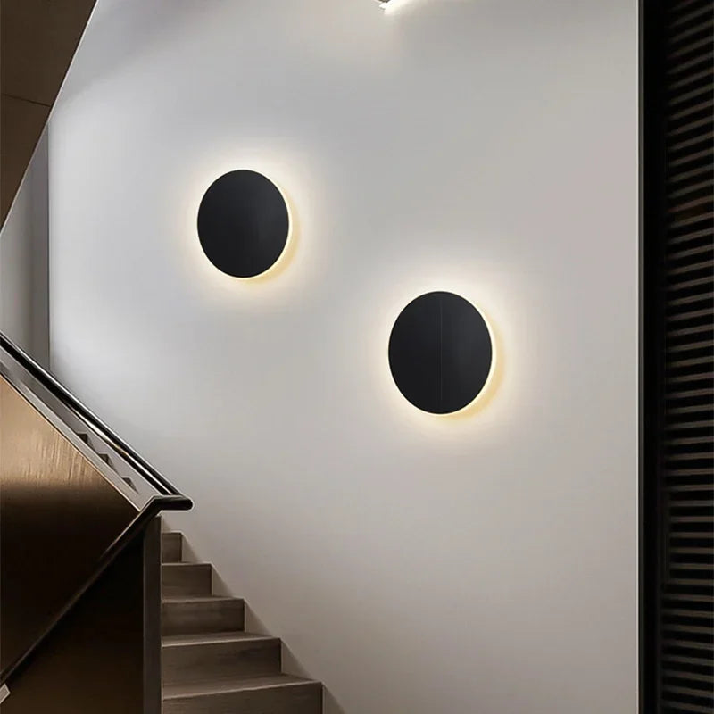Moderne Nordic Ronde Aluminium Minimalistische LED Wandlamp