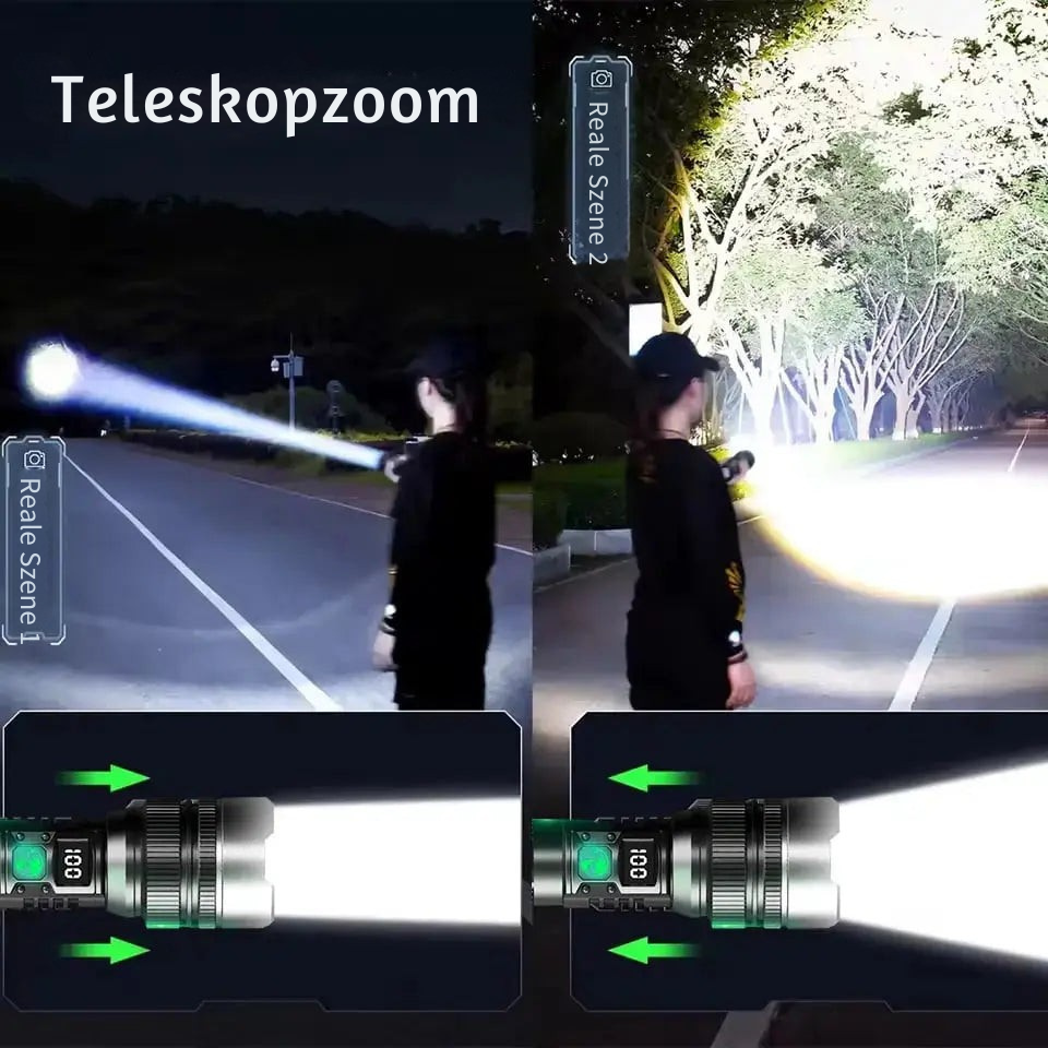 LED Zaklamp | Ultrahelder & Waterdicht | Zoomfunctie | UltraBright