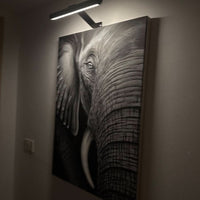 LED-Wandlamp | Dimbare Kunstverlichting | Oplaadbaar Metaalontwerp | ArtGlow