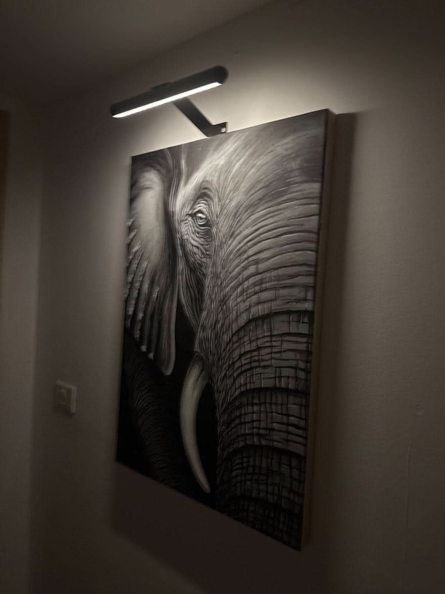 LED-Wandlamp | Dimbare Kunstverlichting | Oplaadbaar Metaalontwerp | ArtGlow