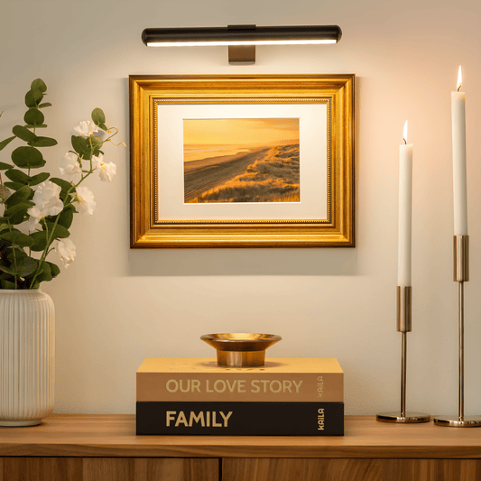 LED-Wandlamp | Dimbare Kunstverlichting | Oplaadbaar Metaalontwerp | ArtGlow