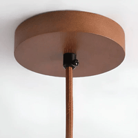 LED Retro Plafondlamp van Hout & Steen voor een Rustgevende Sfeer