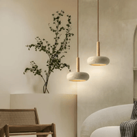 LED Retro Plafondlamp van Hout & Steen voor een Rustgevende Sfeer