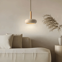 LED Retro Plafondlamp van Hout & Steen voor een Rustgevende Sfeer