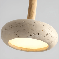 LED Retro Plafondlamp van Hout & Steen voor een Rustgevende Sfeer