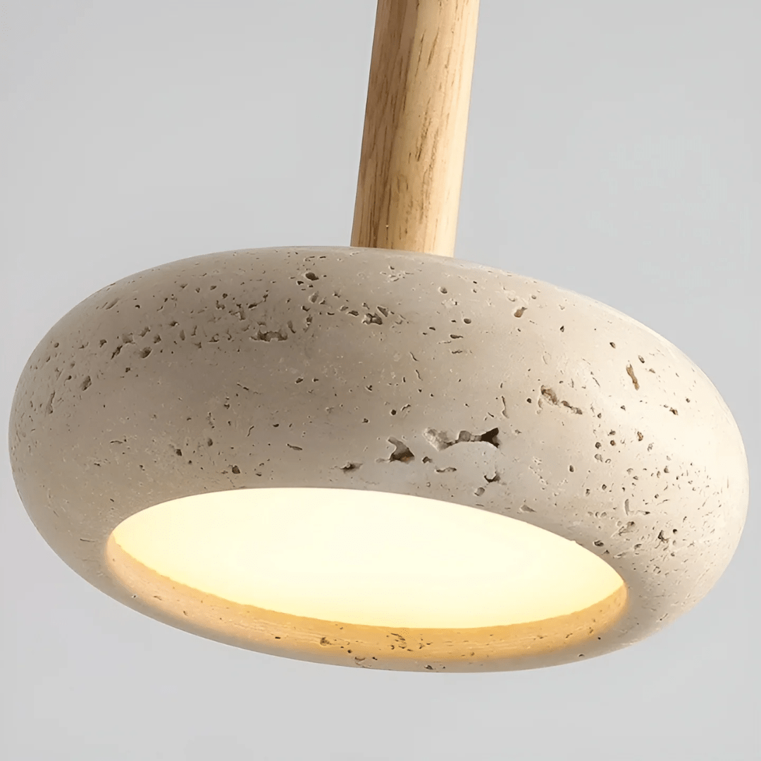 LED Retro Plafondlamp van Hout & Steen voor een Rustgevende Sfeer