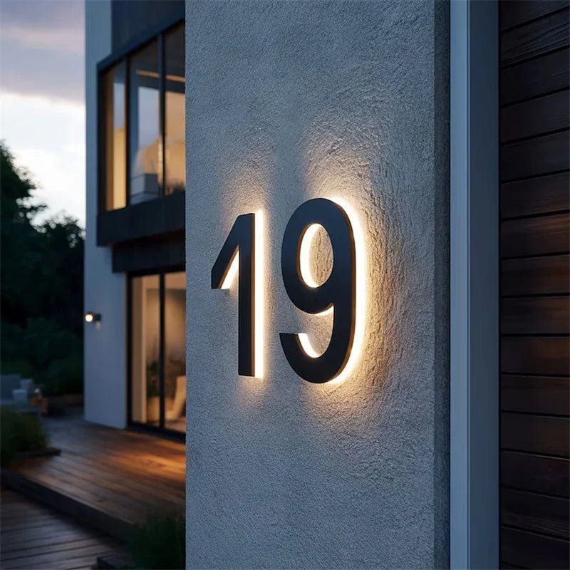 LICHTTEKEN – Individueel aanpasbare LED-huisnummers voor moderne huizen