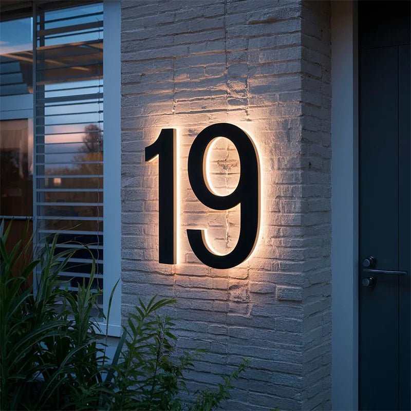 LICHTTEKEN – Individueel aanpasbare LED-huisnummers voor moderne huizen