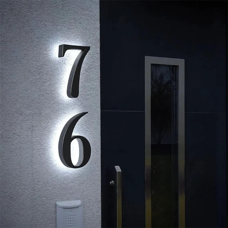 LICHTTEKEN – Individueel aanpasbare LED-huisnummers voor moderne huizen