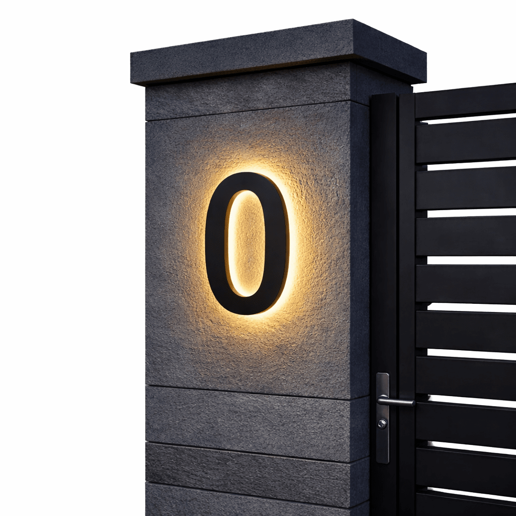 LICHTTEKEN – Individueel aanpasbare LED-huisnummers voor moderne huizen