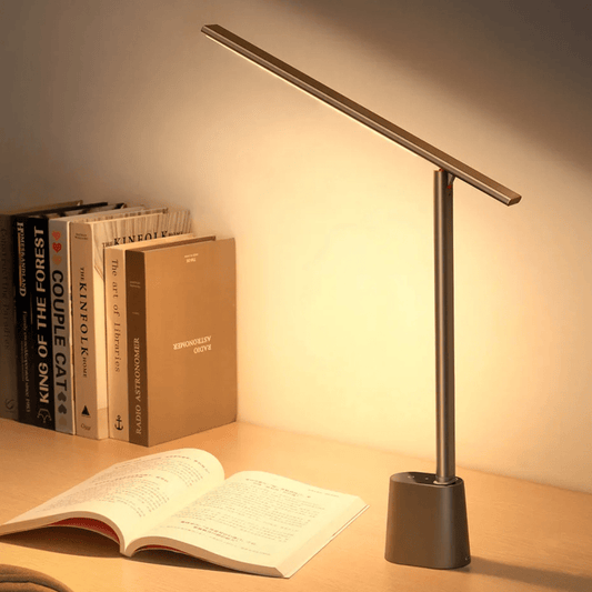 FOLDLITE – Intelligente, opvouwbare LED-bureaulamp met accu & dimfunctie