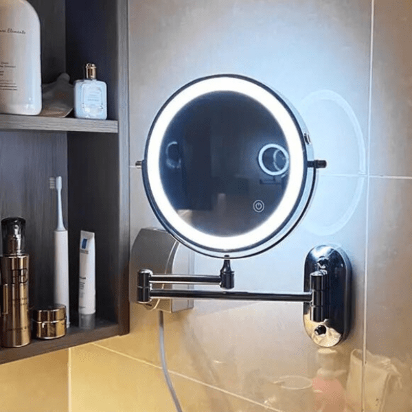 MAGNIFILUX – LED Vergrotende Spiegel met Instelbare Verlichting en Oplaadbare Accu