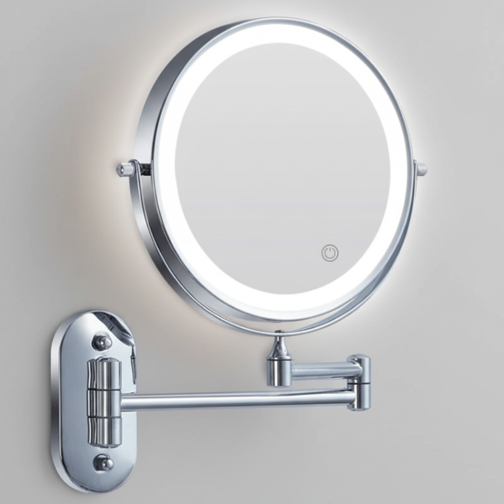 MAGNIFILUX – LED Vergrotende Spiegel met Instelbare Verlichting en Oplaadbare Accu