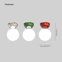 Valentina Moderne Plafondlamp Met Flush Montage Metaal Glas Slaapkamer
