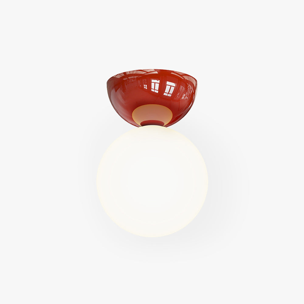 Valentina Moderne Plafondlamp Met Flush Montage Metaal Glas Slaapkamer