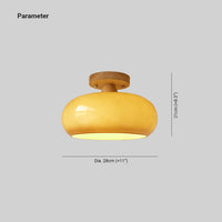 Charlotte Flush Mount Plafondlamp Hout