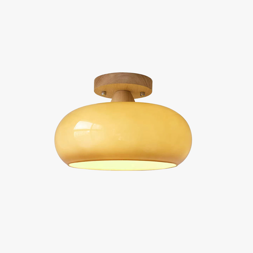Charlotte Flush Mount Plafondlamp Hout