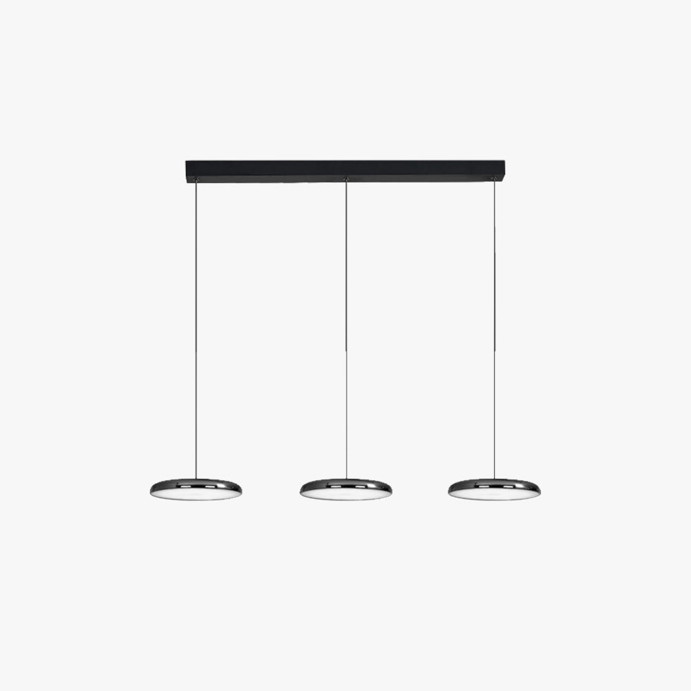 Aria Moderne Minimalistische Hanglamp Rood Zwart Zilver Metaal Slaapkamer