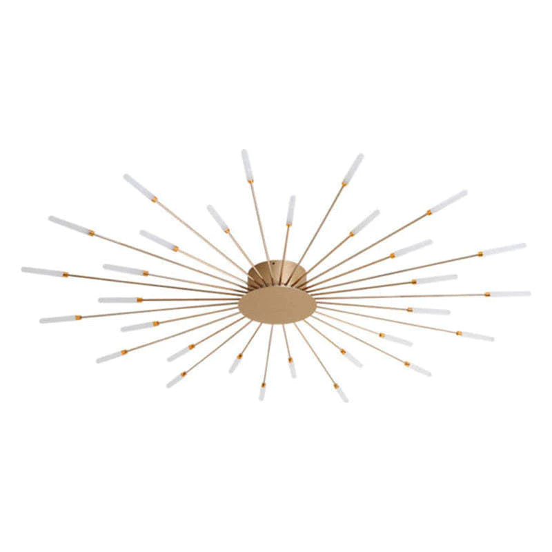 Wesley Plafonnier Vuurwerk Artistiek Zwart/Goud