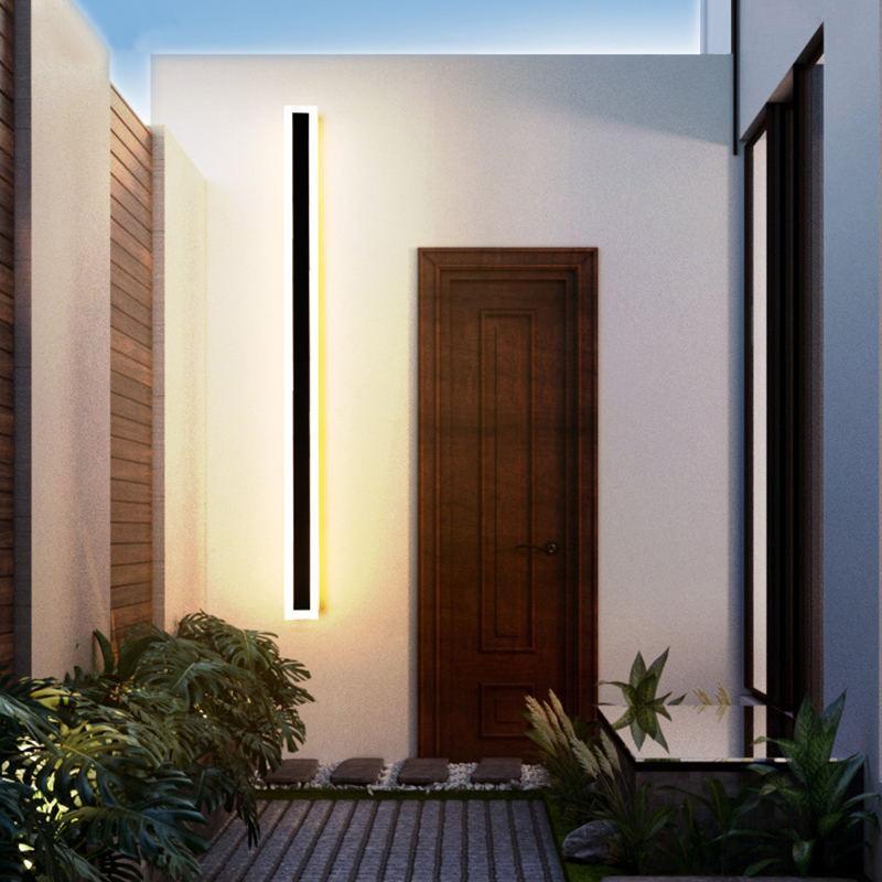 Fiala Moderne LED Wandlamp Buiten Zwart