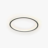 Arisha Moderne Ring LED Plafondlamp Zwart/Wit Woon/Slaapkamer