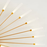 Wesley Plafondlamp Vuurwerk Lineair Modern Zwart/Goud