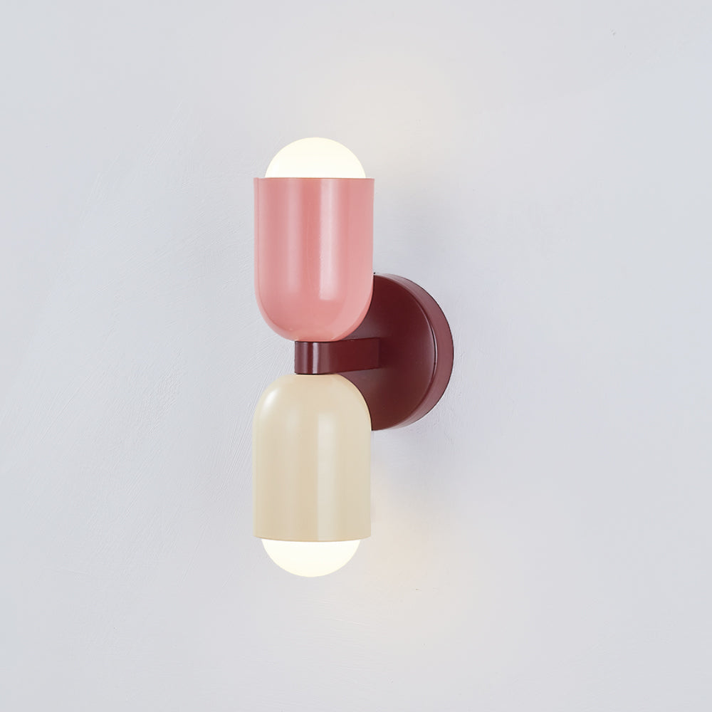 Kira Wandlamp Cilinder Scandinavisch Gekleurd Metaal Woonkamer
