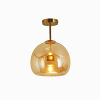 Rhea Glazen Semi-Flush Mount Plafondlamp/Hanglamp