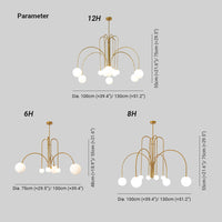 Monica Hanglamp Multi Simpel Glas Slaapkamer/Woonkamer