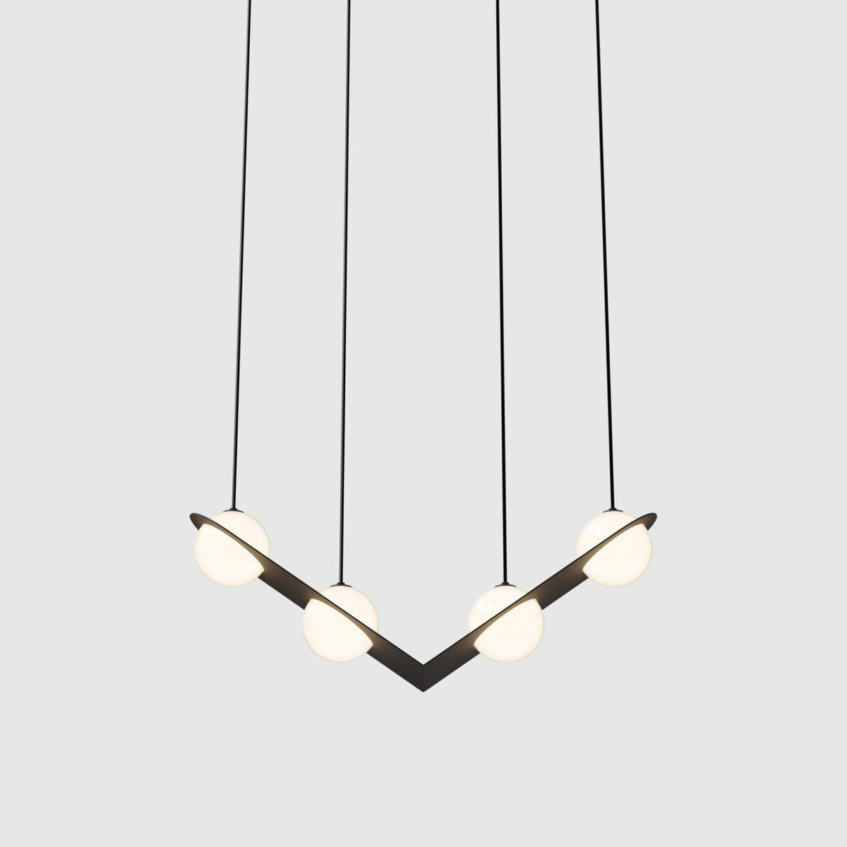 Selan Zwarte Glazen Hanglamp