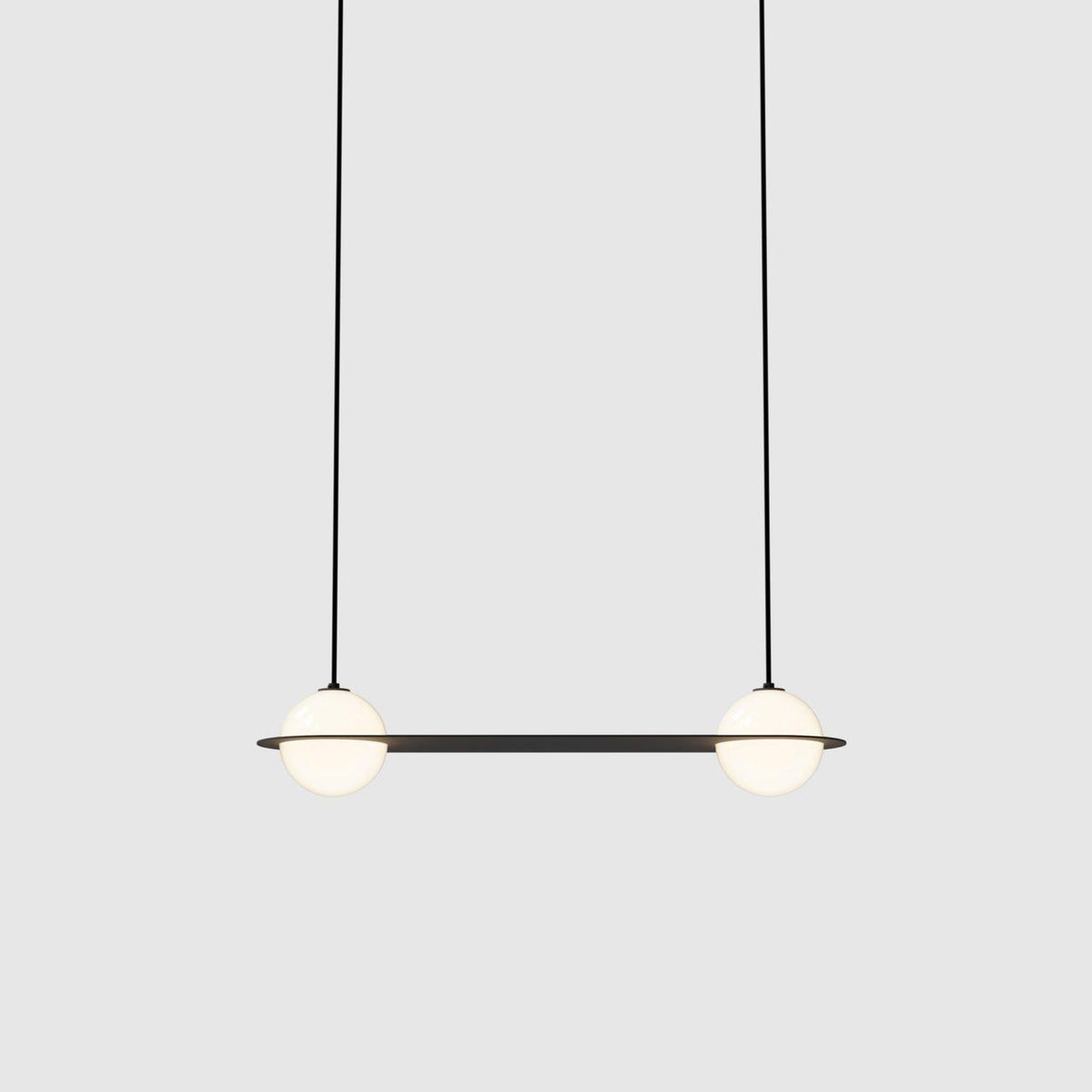 Selan Zwarte Glazen Hanglamp