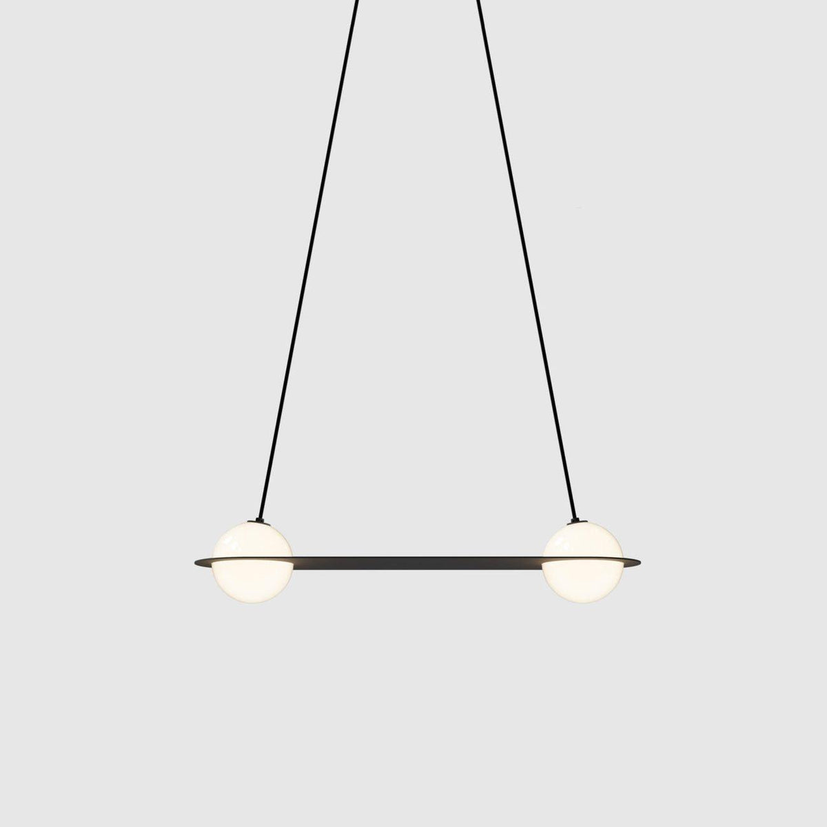Selan Zwarte Glazen Hanglamp