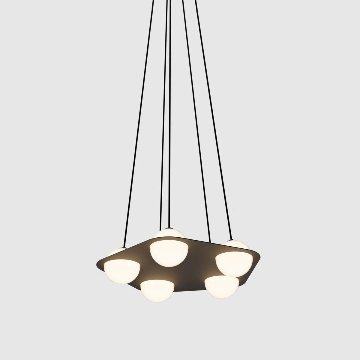 Selan Zwarte Glazen Hanglamp