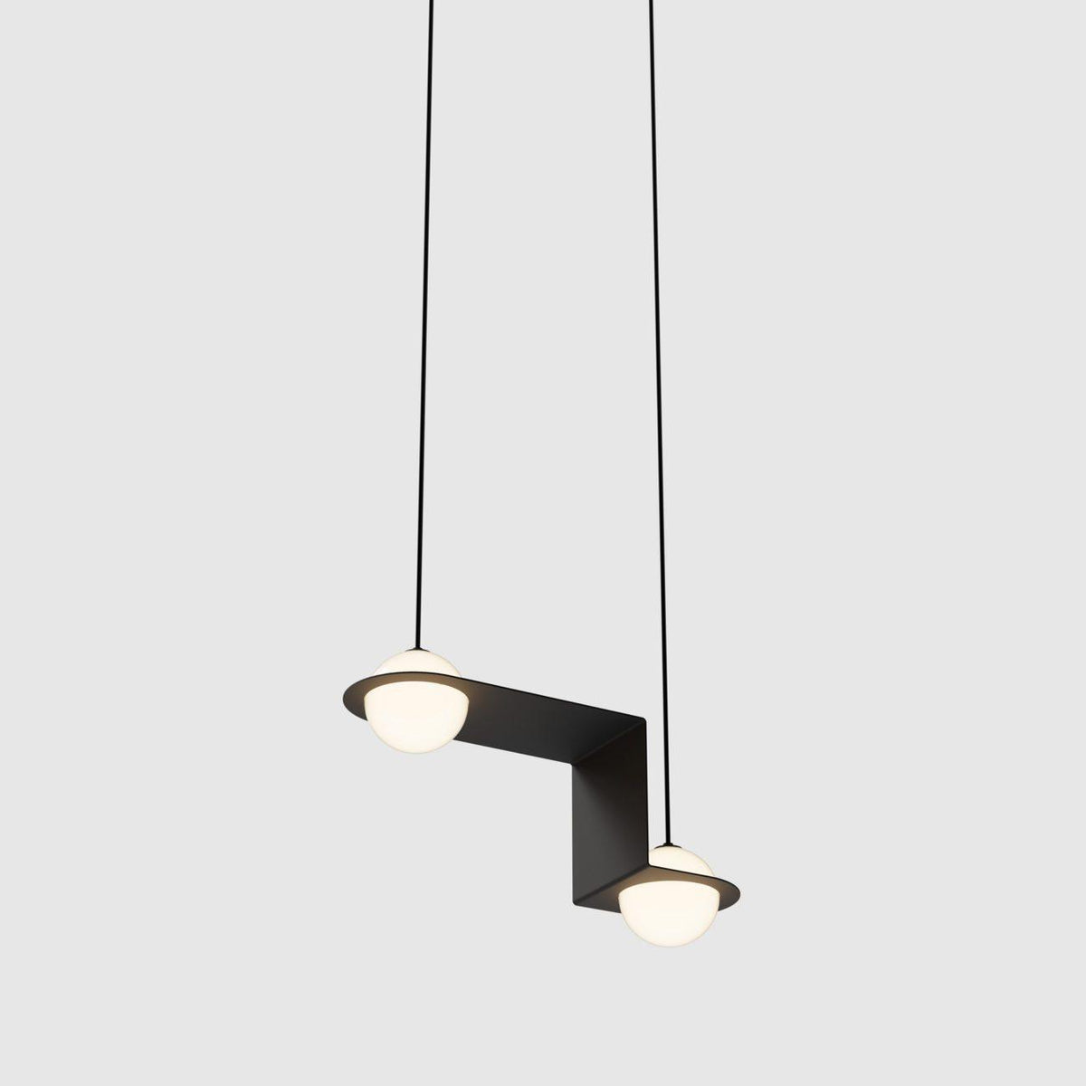 Selan Zwarte Glazen Hanglamp