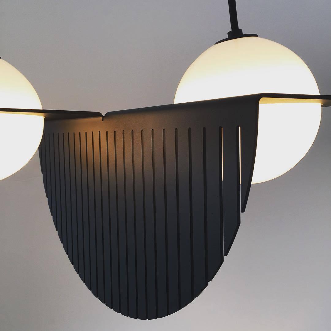 Selan Zwarte Glazen Hanglamp
