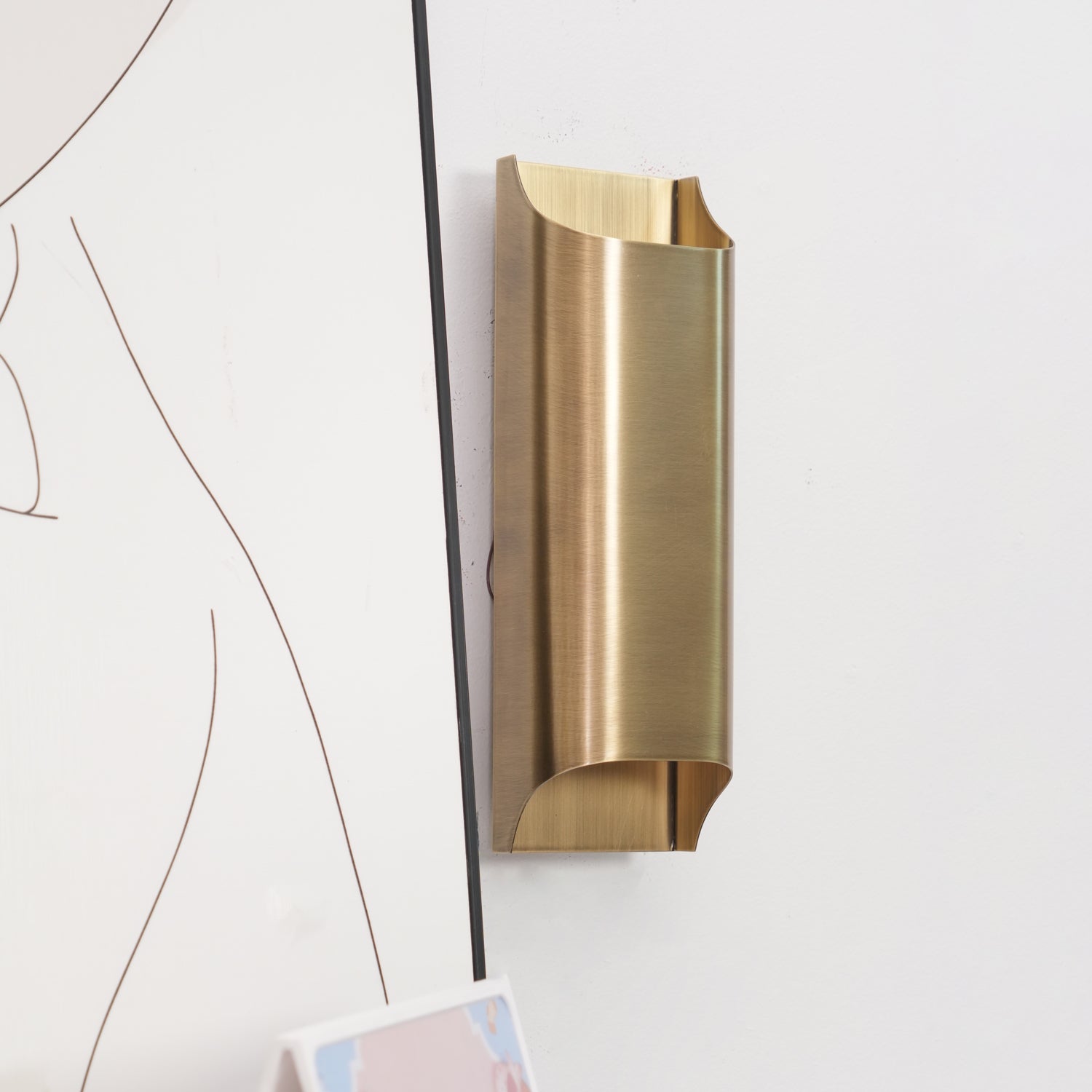 Hardy Wandlamp Kunst Nordic in Messing