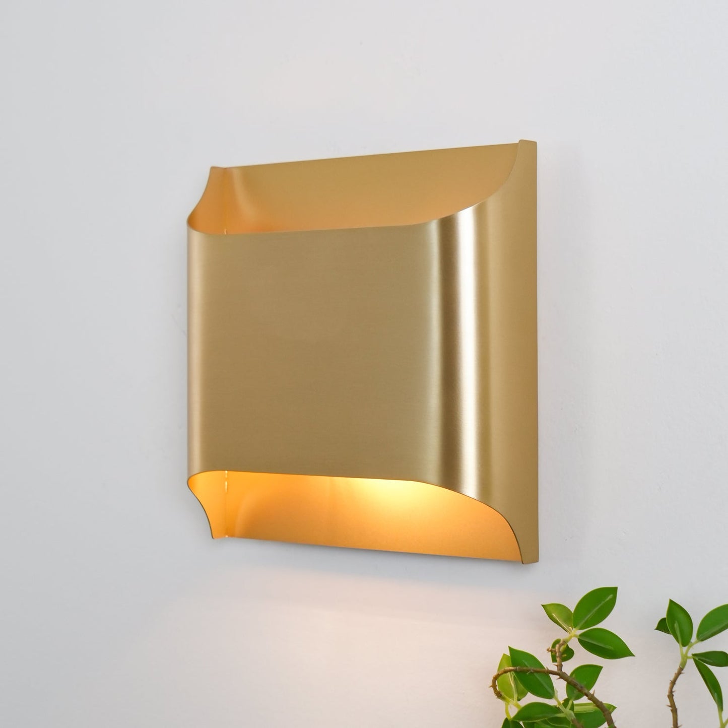 Hardy Wandlamp Kunst Nordic in Messing