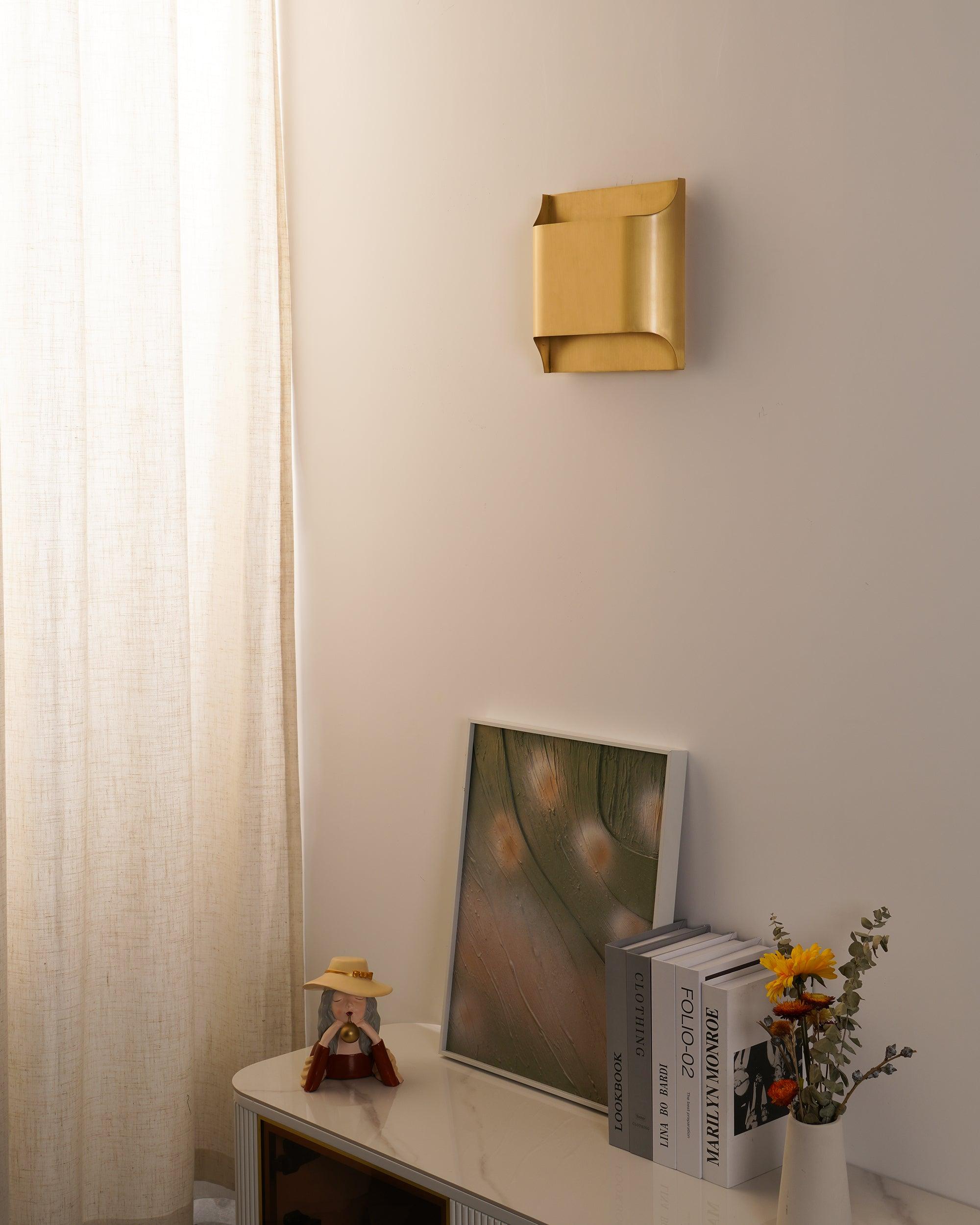 Hardy Wandlamp Kunst Nordic in Messing