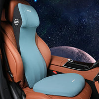 Auto Kussen-Set – Hoofdkussen & Lendenkussen, Geheugenschuim & Antislip Onderzijde