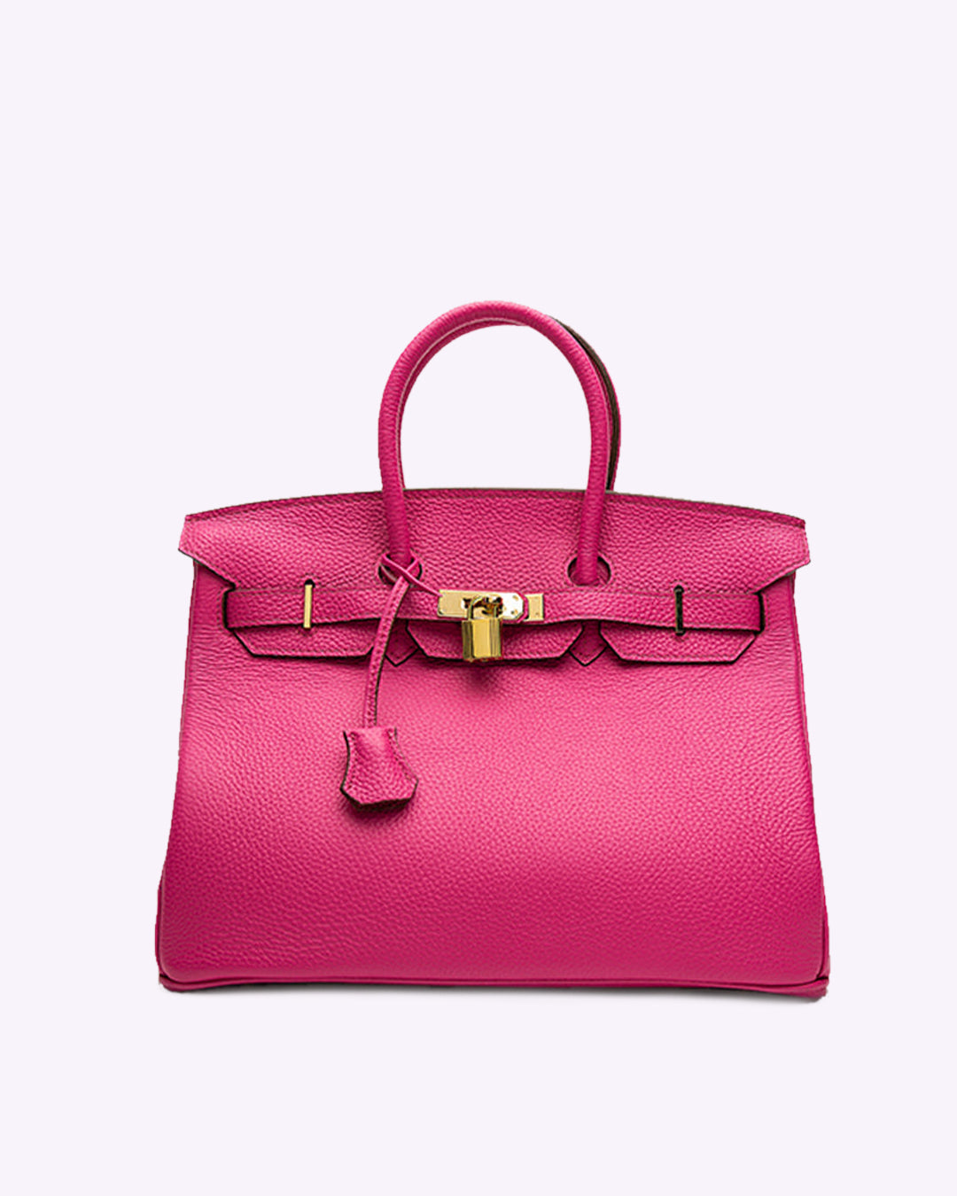 Lederen handtas voor dames met slot