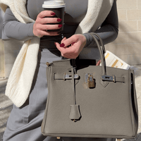 Lederen handtas voor dames met slot