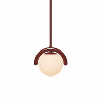 Uveta Lijnvormige Hanglamp Rood & Zilver