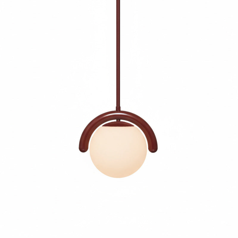 Uveta Lijnvormige Hanglamp Rood & Zilver