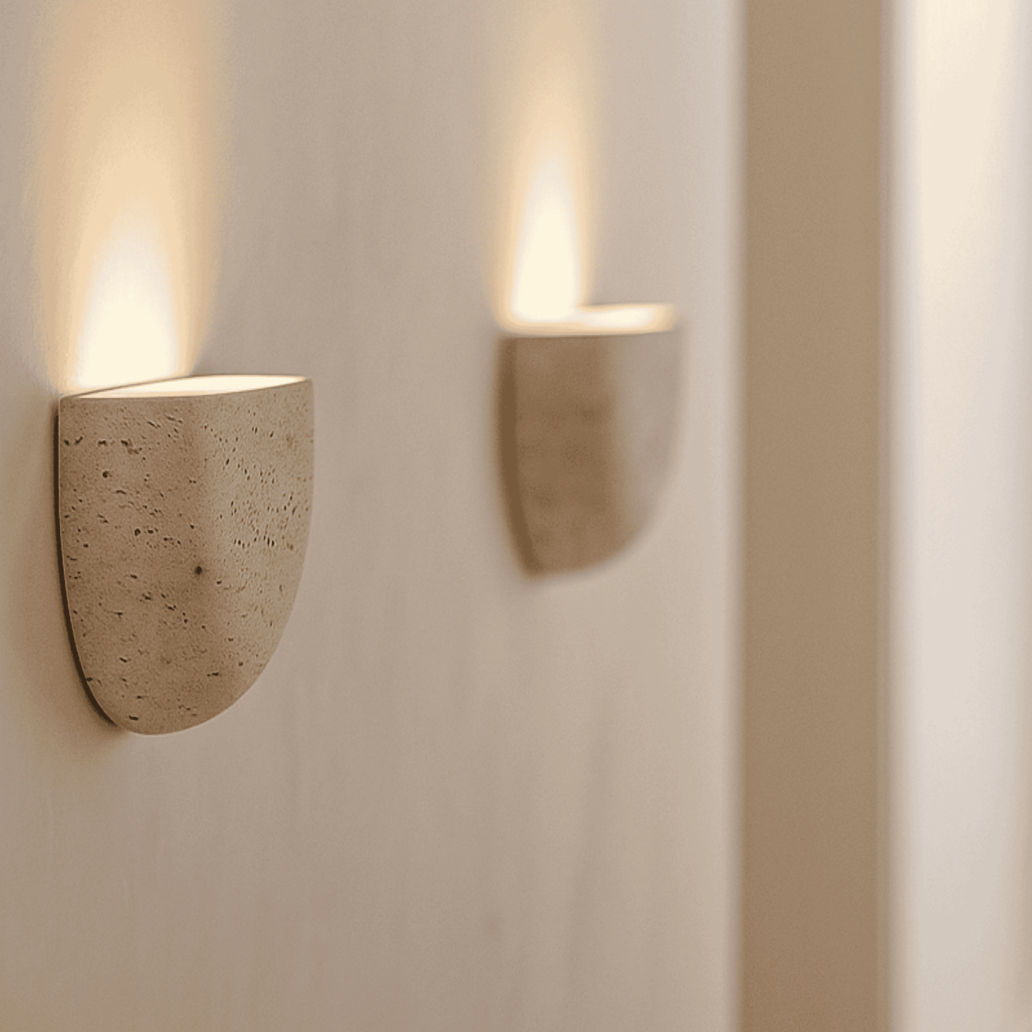 Wabi Sabi Steen Wandlamp Zachte Ambient Verlichting
