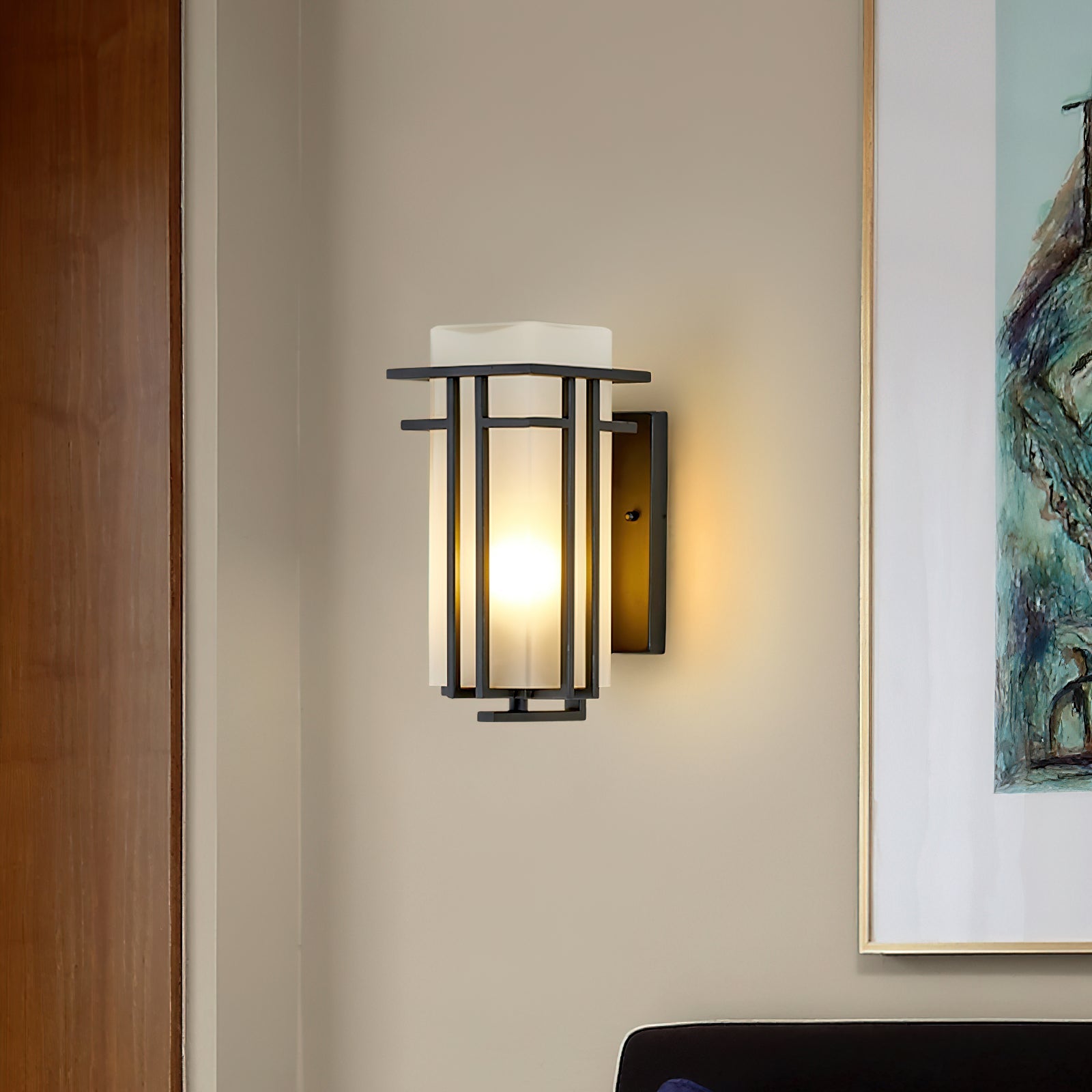 Lustra Buitenwandlamp van IJzer Retro Lantaarn