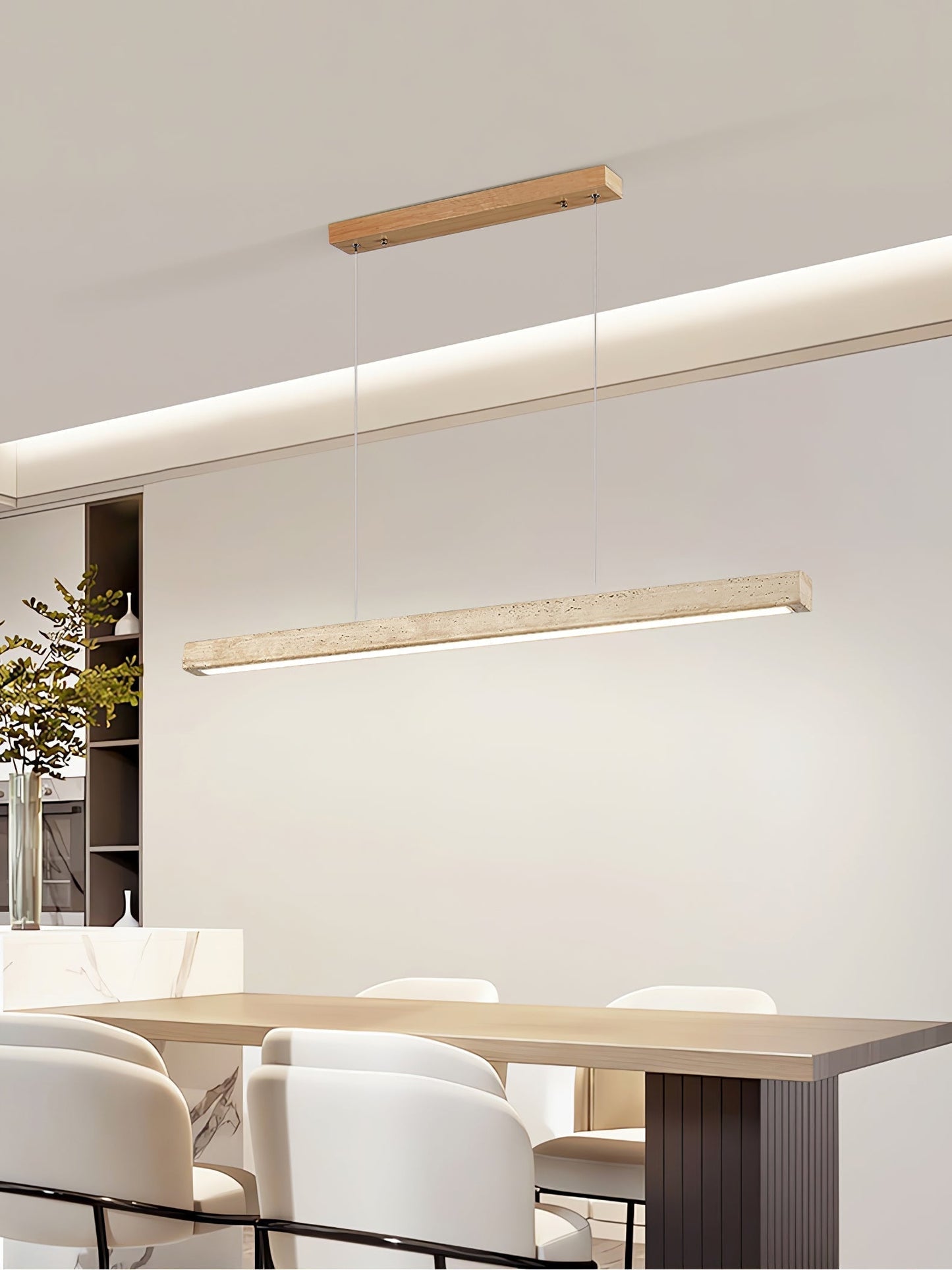 Imiror Minimalistische Travertin Lineaire Hanglamp