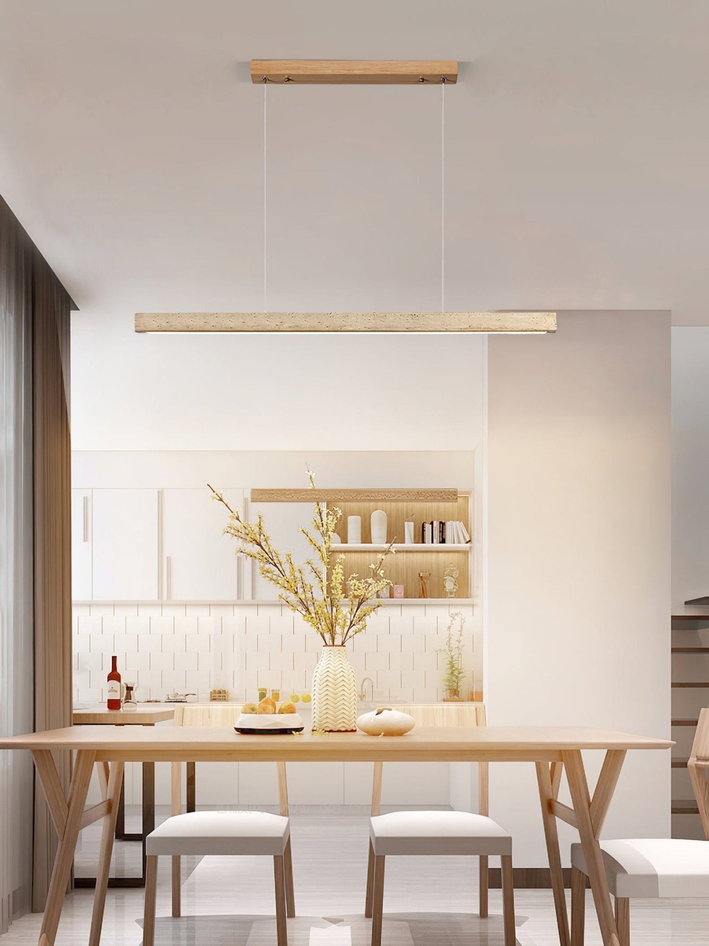Imiror Minimalistische Travertin Lineaire Hanglamp